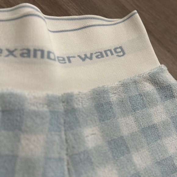 EUC ALEXANDER WANG Gingham Check-Pattern Shorts XS - Picture 11 of 12